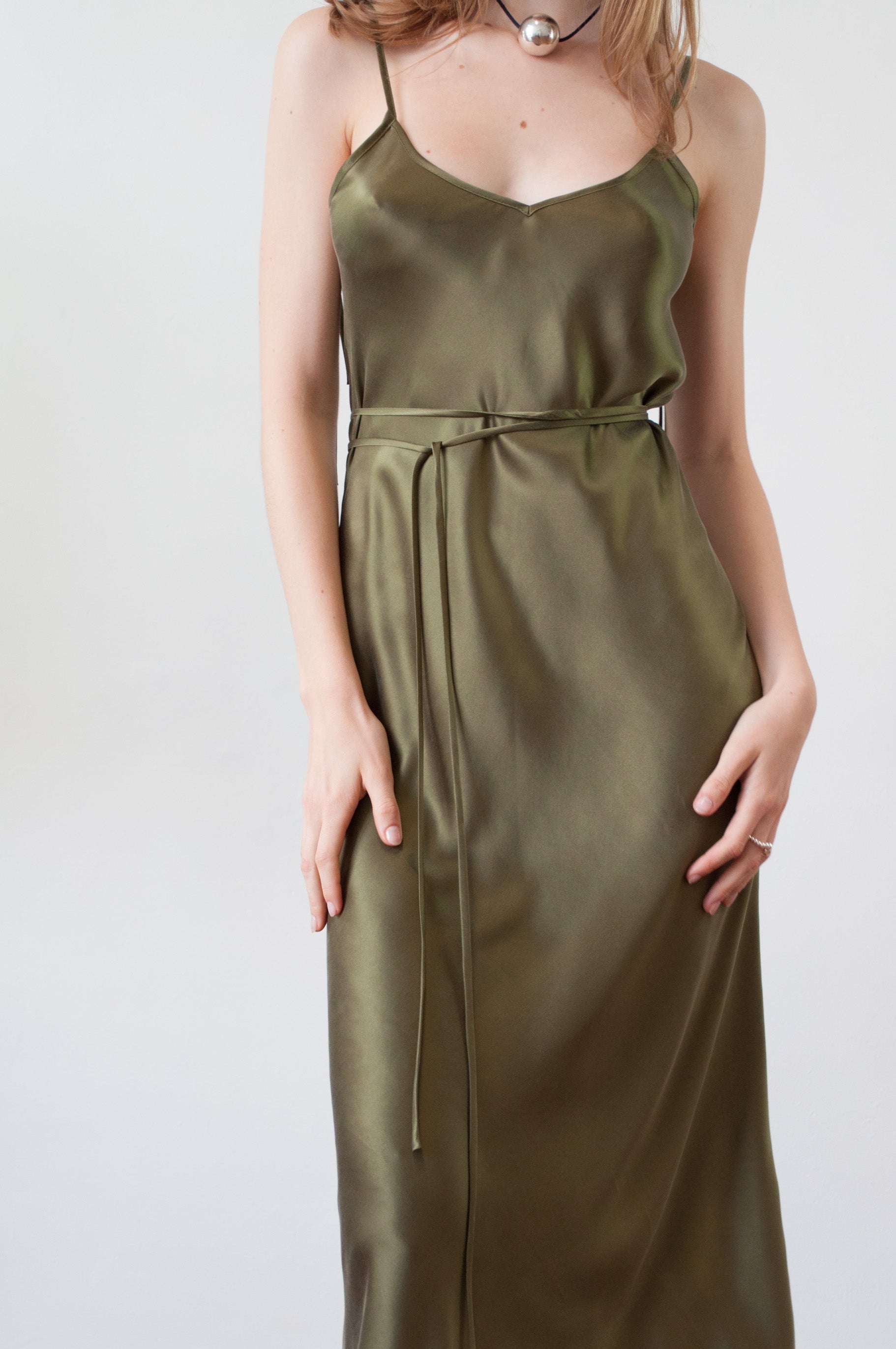 Cascade Slip Dress