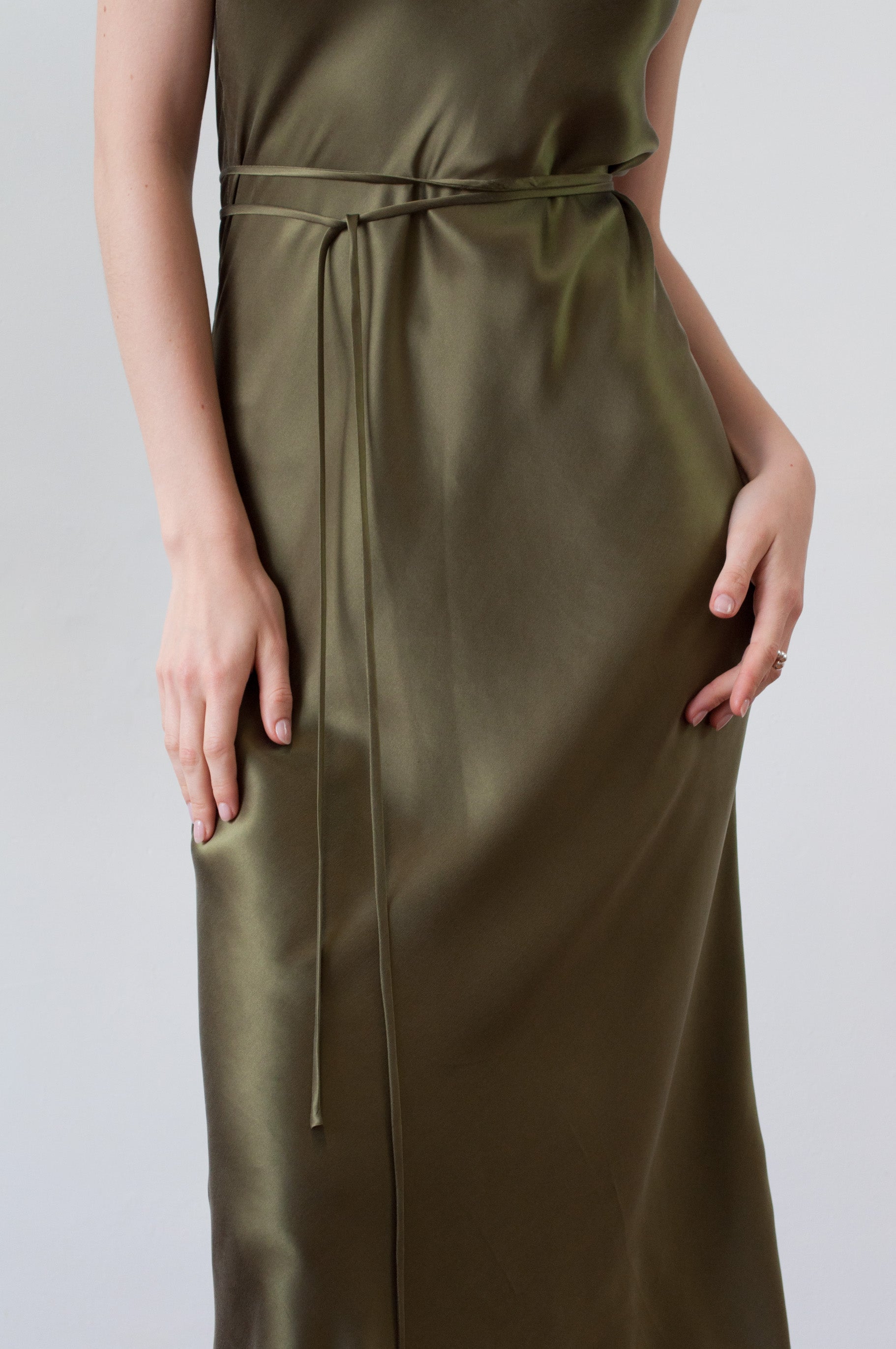 Cascade Slip Dress
