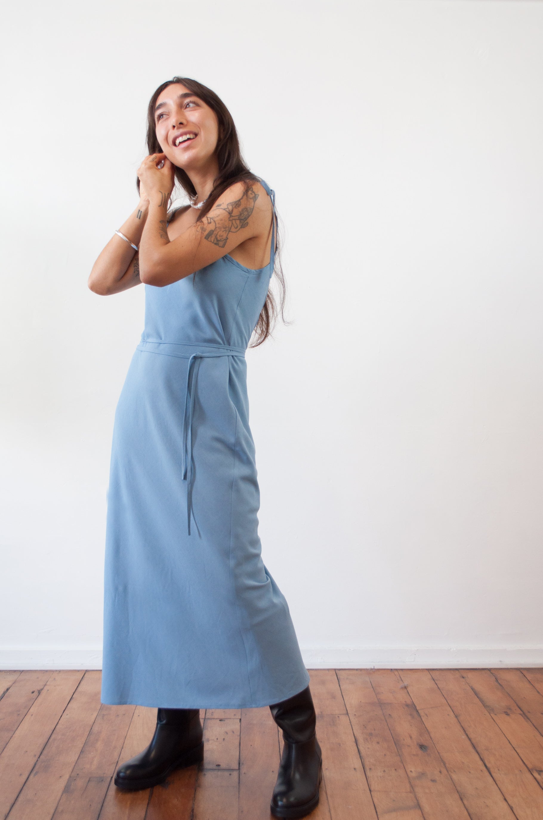 Cascade Slip Dress