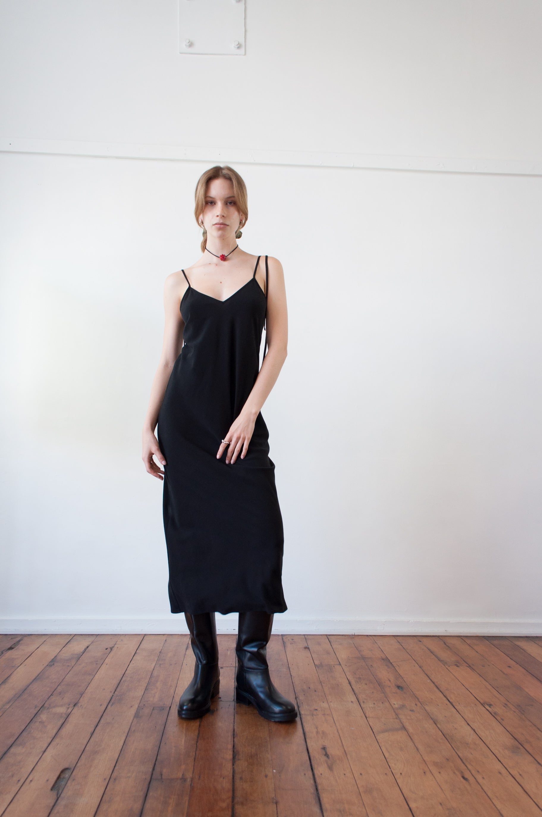 Cascade Slip Dress