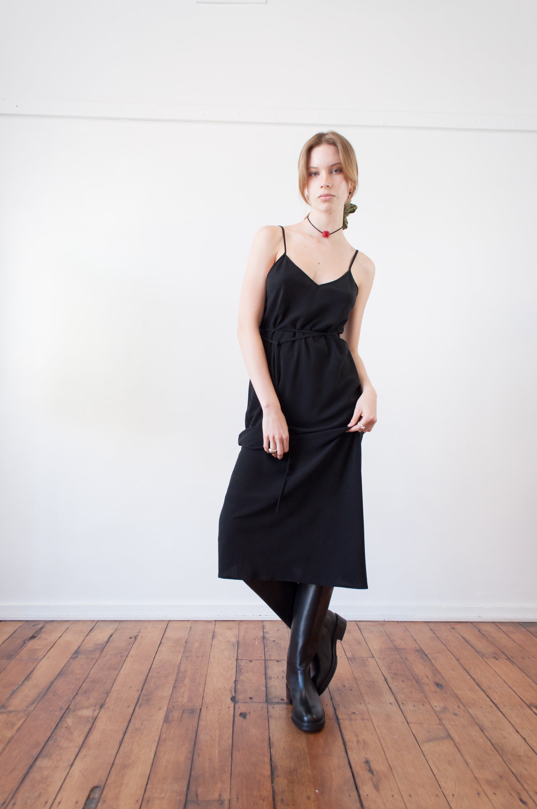Cascade Slip Dress