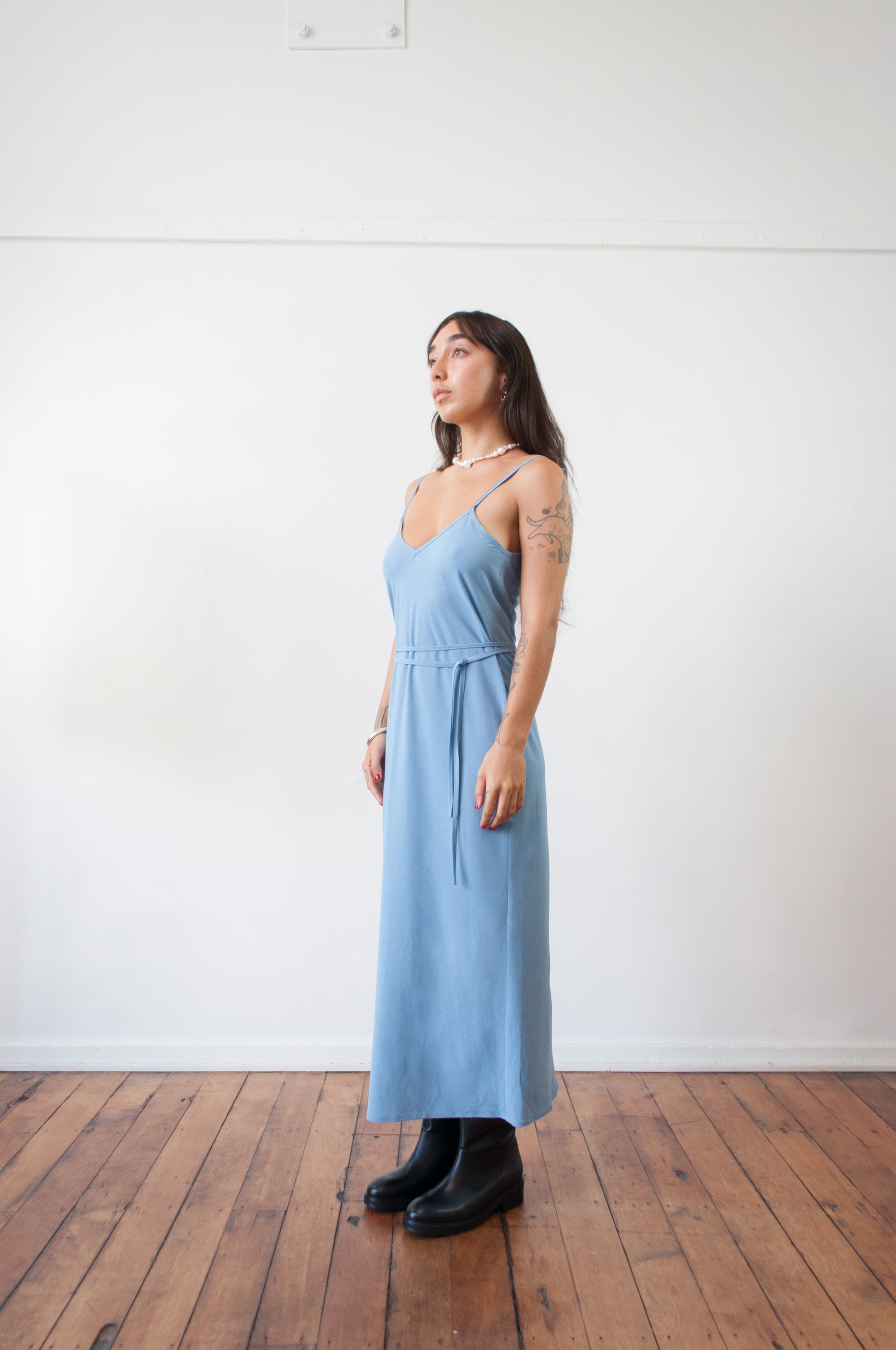 Cascade Slip Dress
