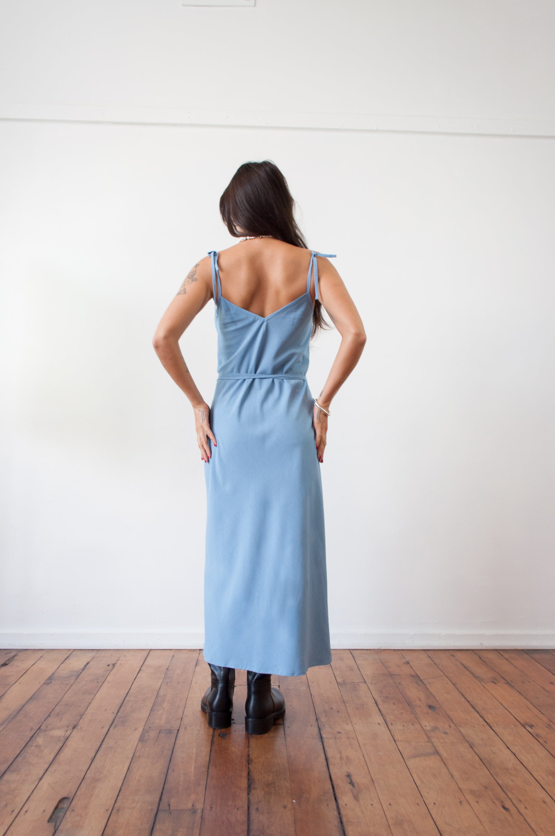 Cascade Slip Dress