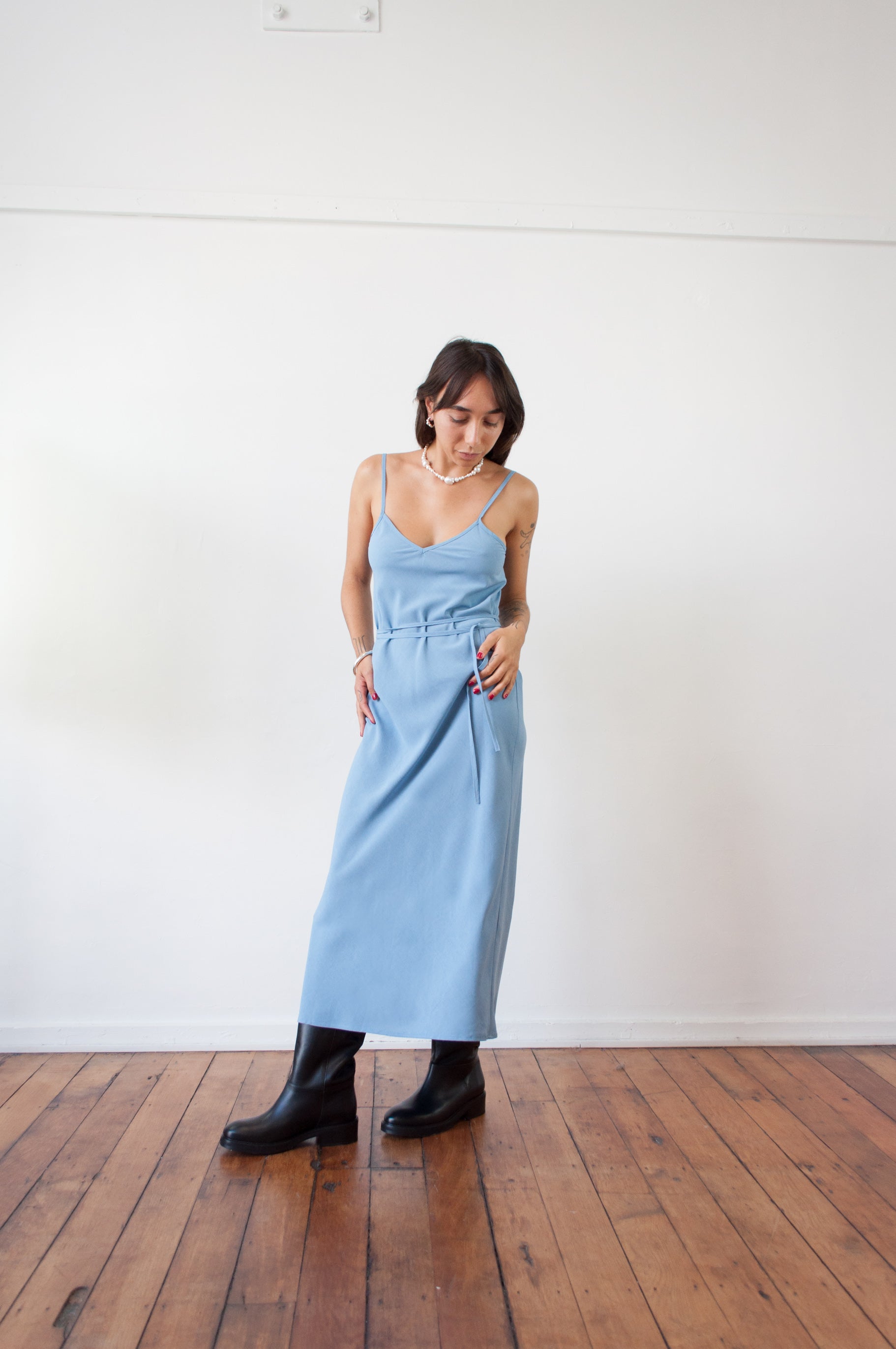 Cascade Slip Dress