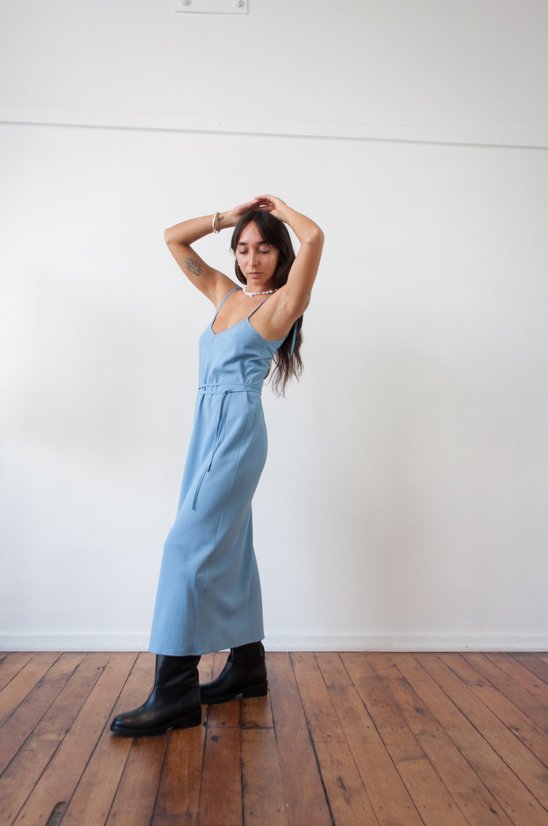 Cascade Slip Dress
