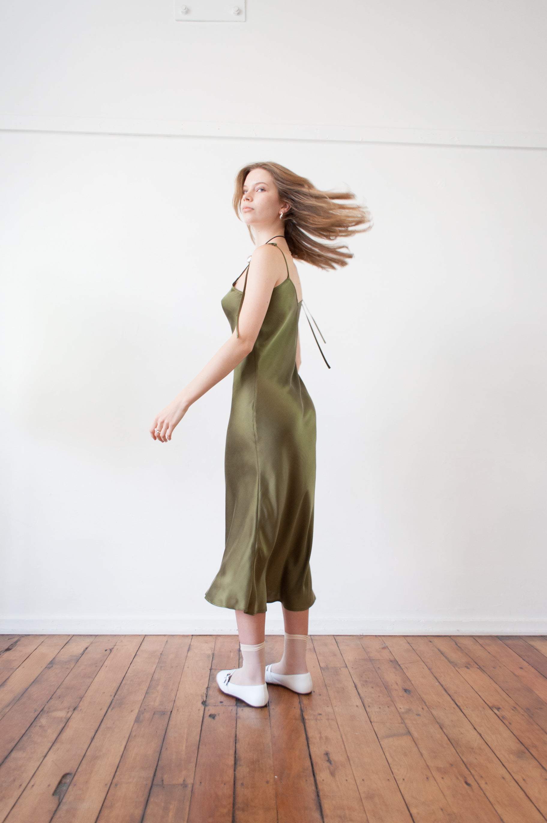 Cascade Slip Dress
