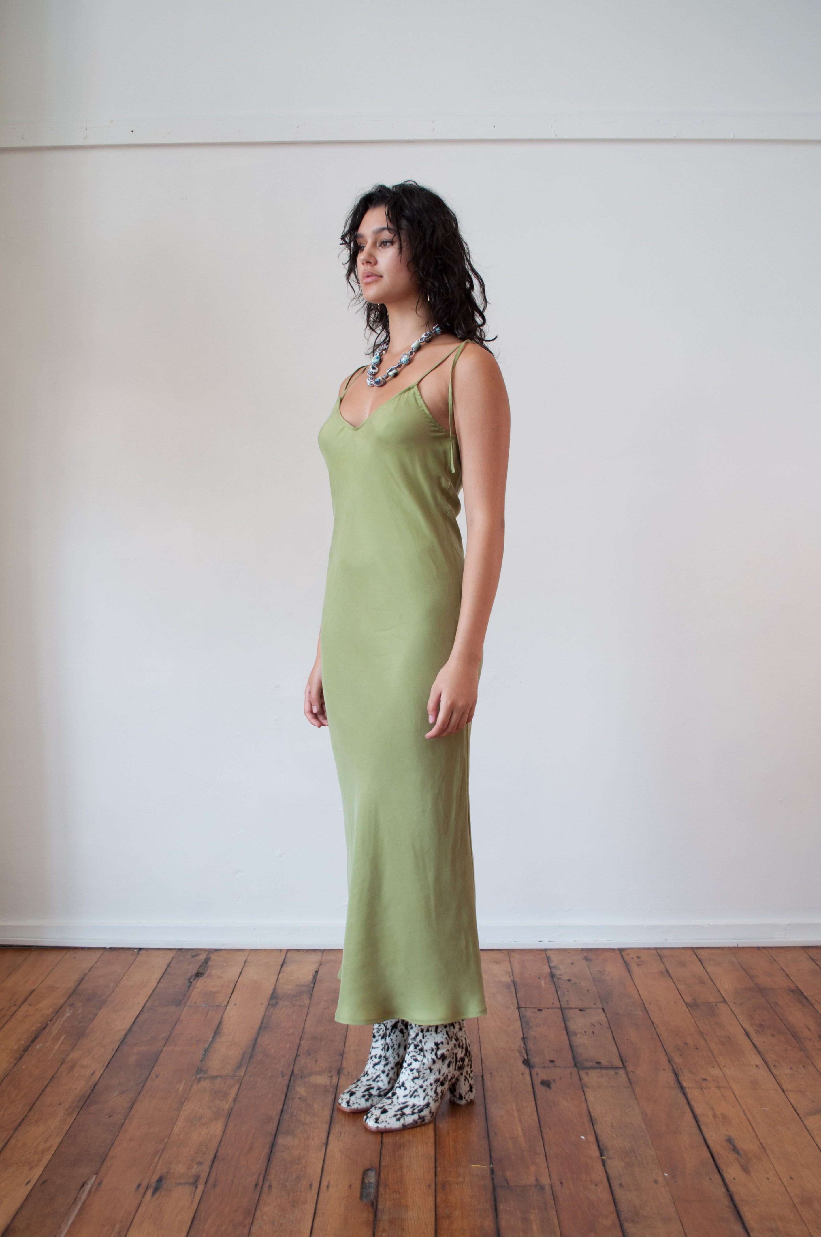 Cascade Slip Dress