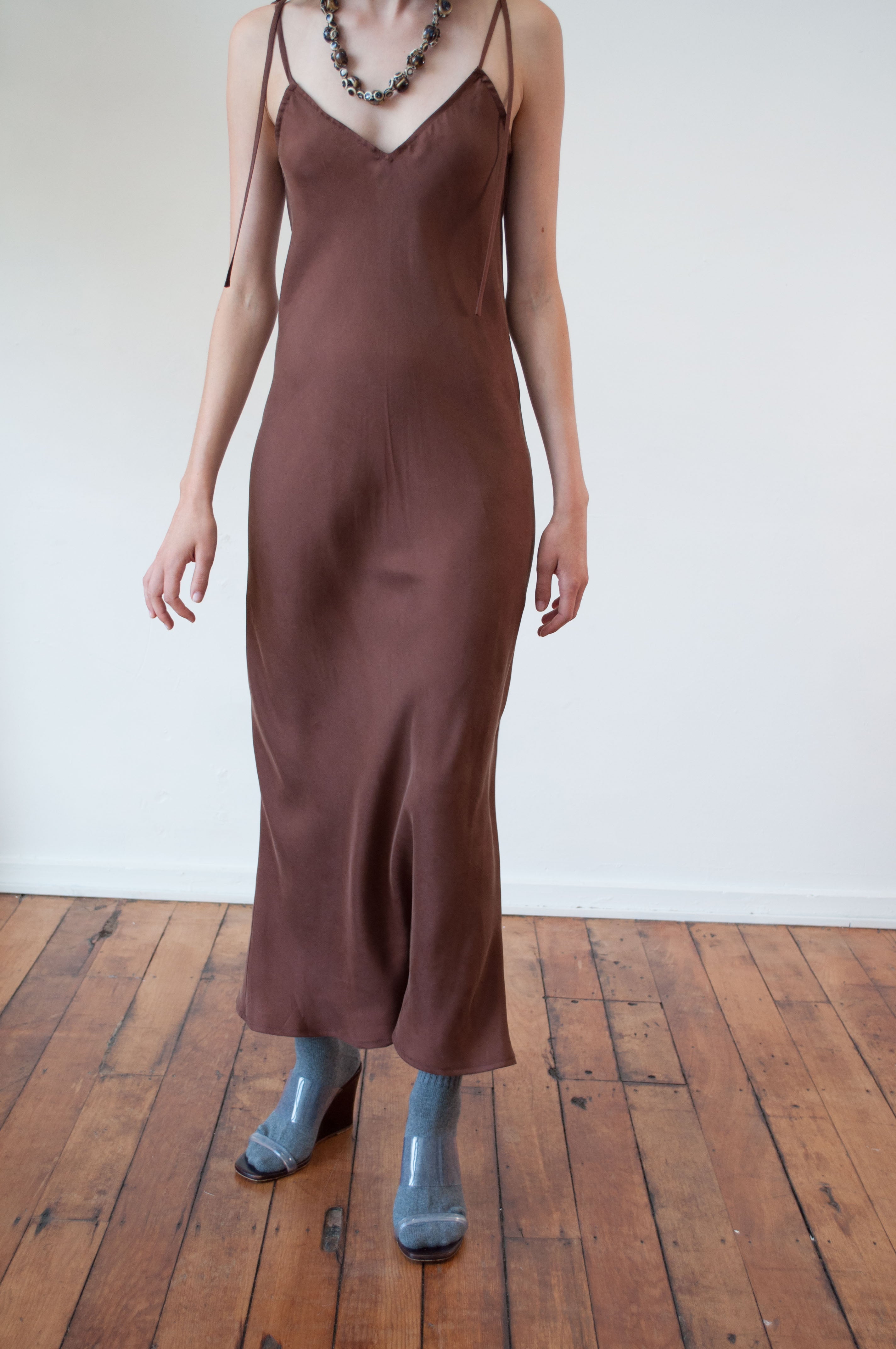 Cascade Slip Dress