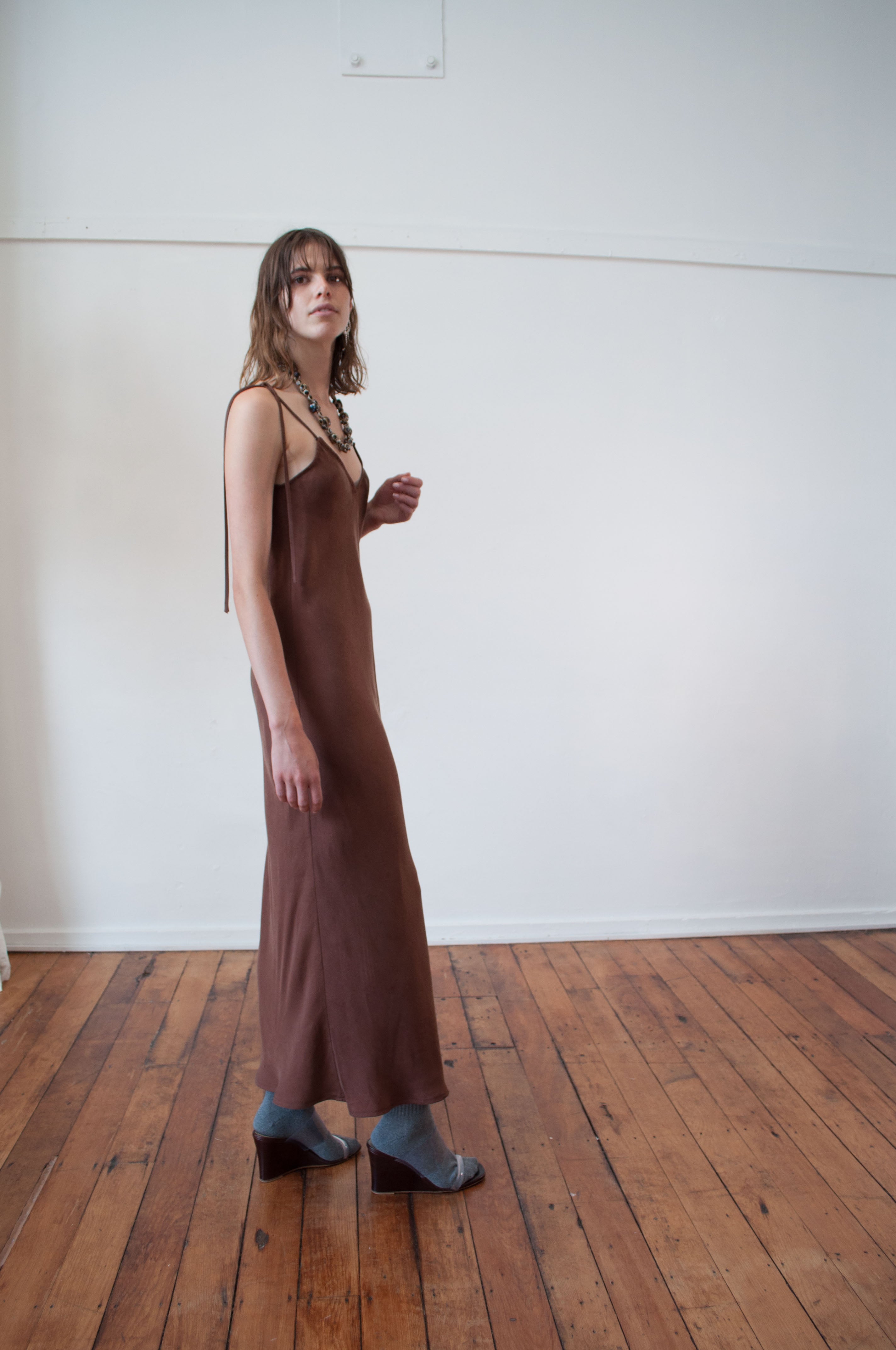 Cascade Slip Dress