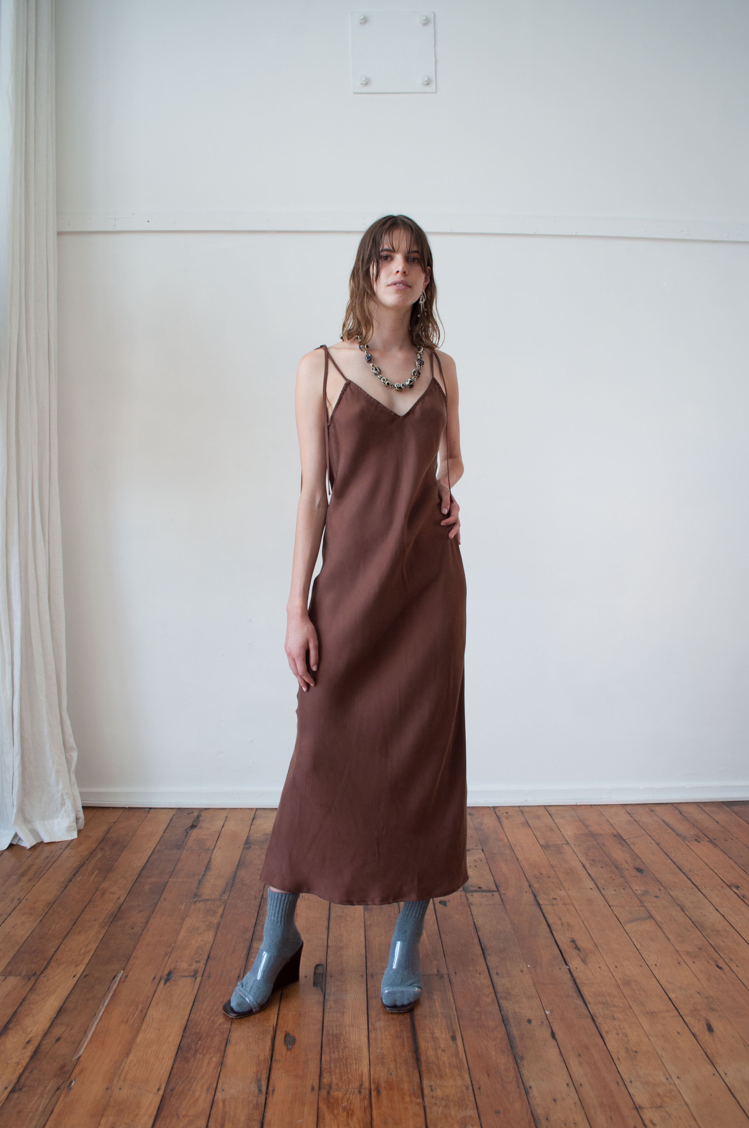 Cascade Slip Dress