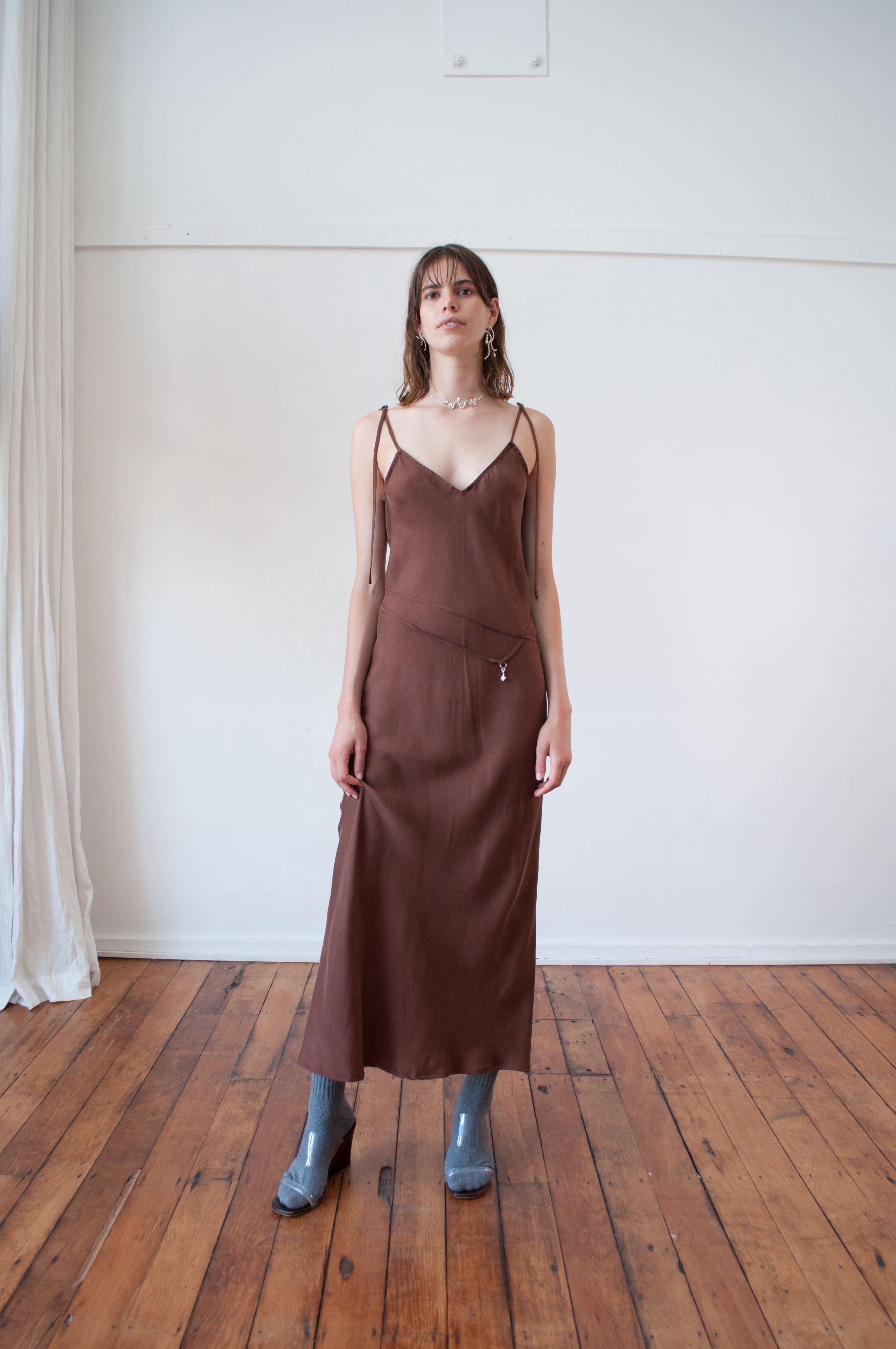 Cascade Slip Dress